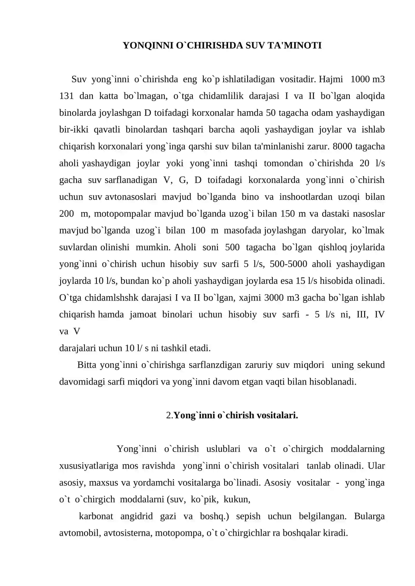 Yong'inni o'chirish moddalari va ularning xossalari 4