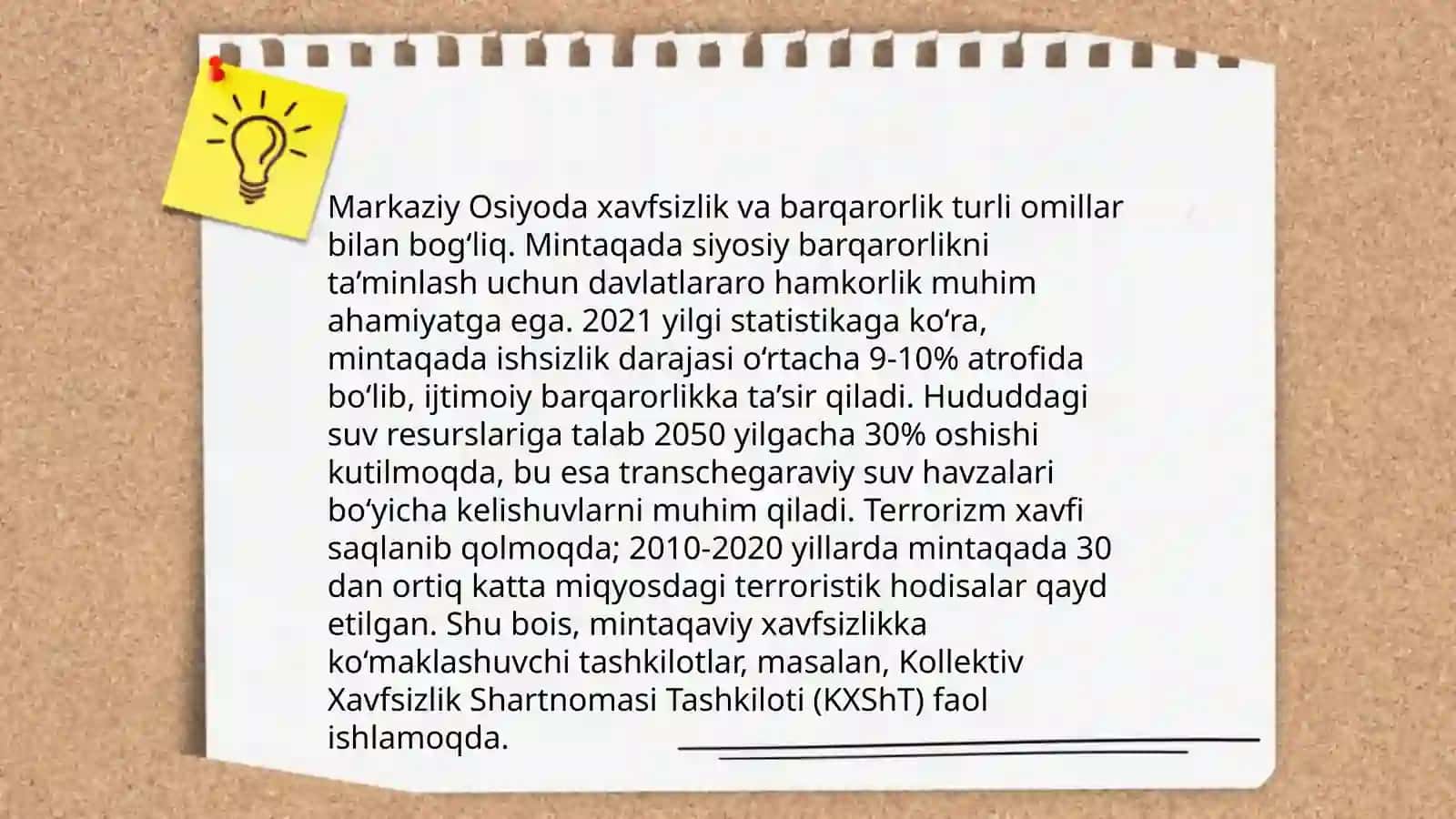 O'zbekiston respublikasining tashqi siyosatining muhim yoʻnalishlari 4