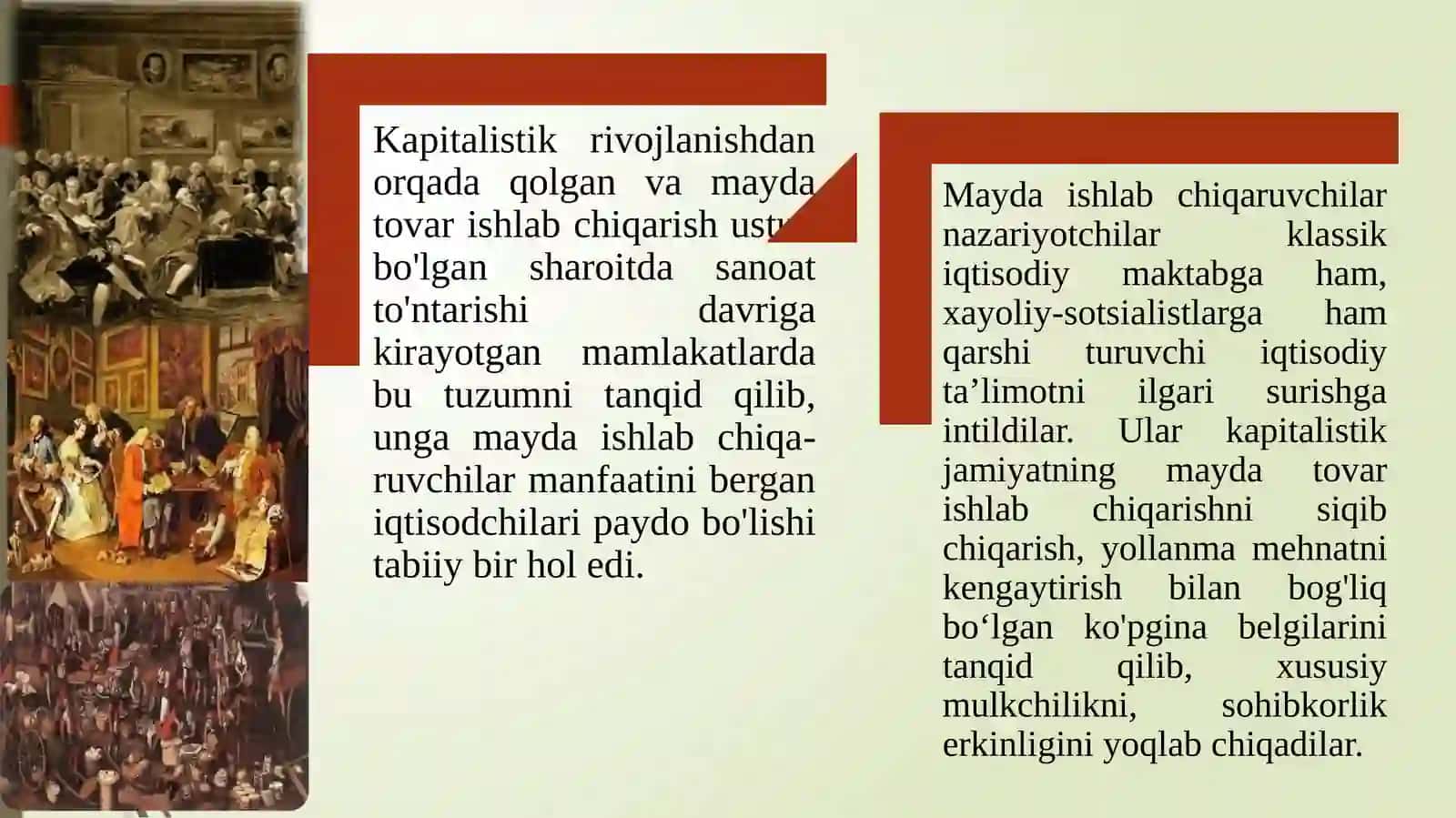Klassik iqtisodiy maktabga muqobil g’oyalarning mohiyati 4