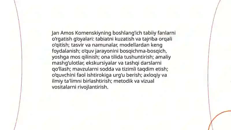 Boshlang'ich ta'lim tabiiy fanlari ta'limotining shakllanishi va fanning rivojlanishiga hissa qushgan olimlar 4