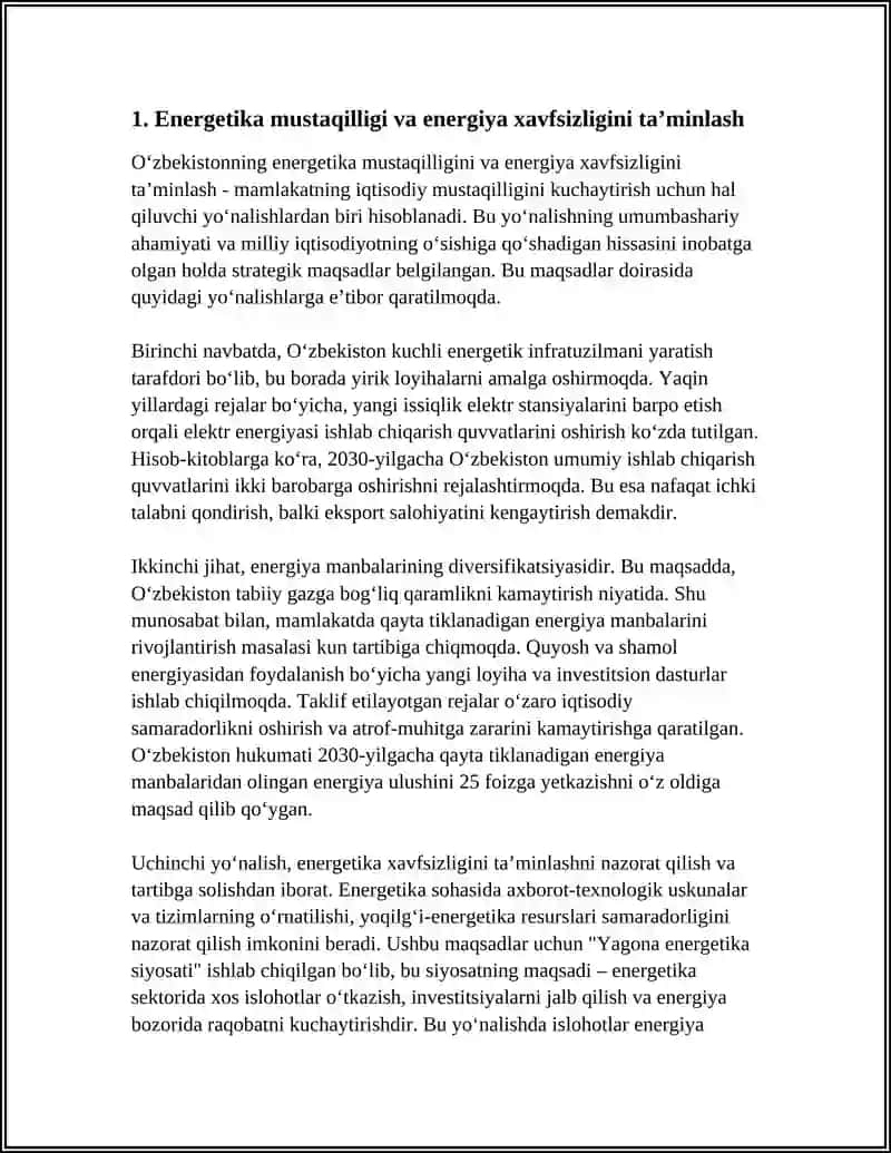 O'ZBEKISTONNING IQTISODIY MUSTAQILLIGINI TA’MINLASHGA QARATILGAN STRATEGIYA ASOSLARNING USTUVOR YO‘NALISHLARI 4