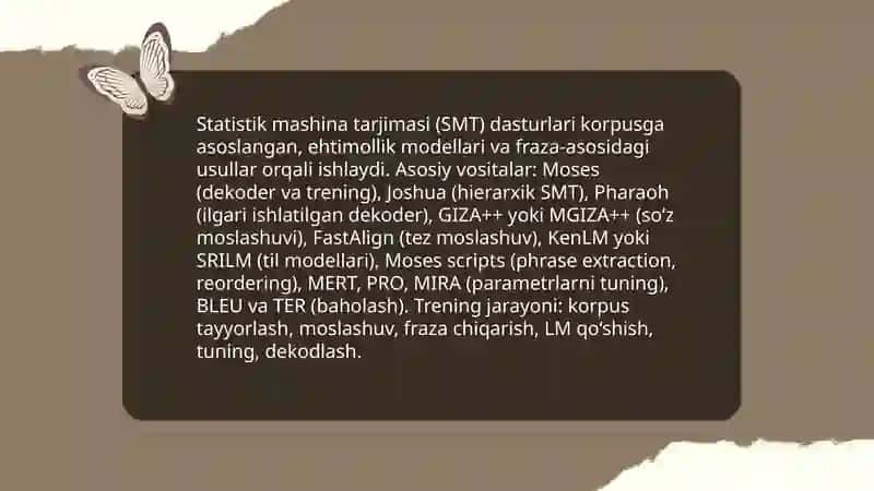 Neyron mashina tarjimasi (NMT) dasturlari 4