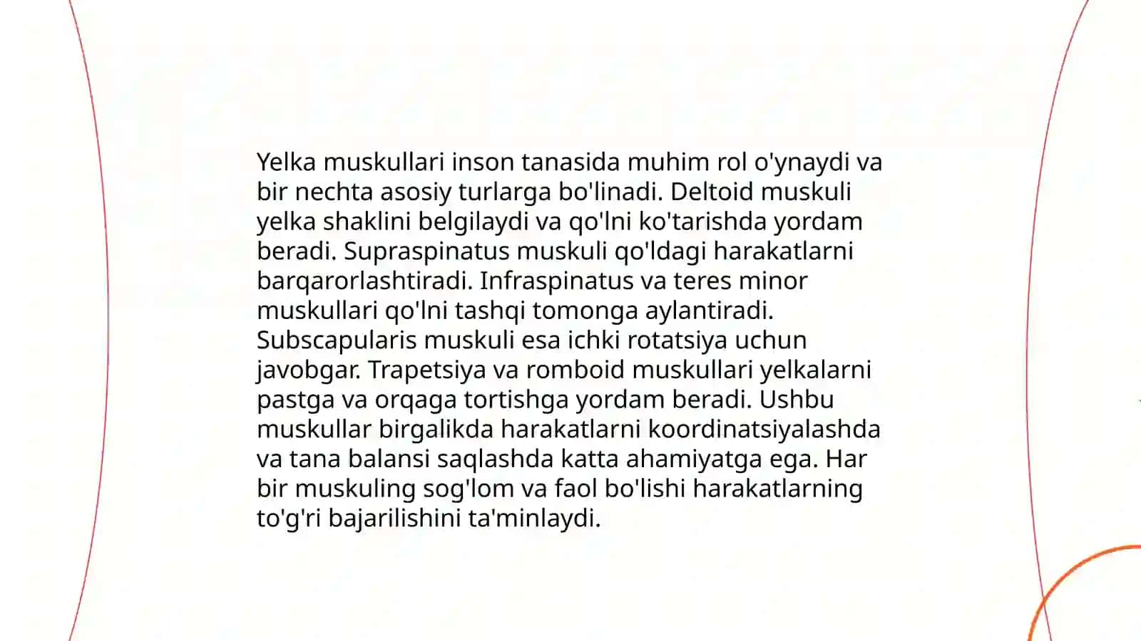Yelka mushaklari va nerv bilan innervatsiyasi 4