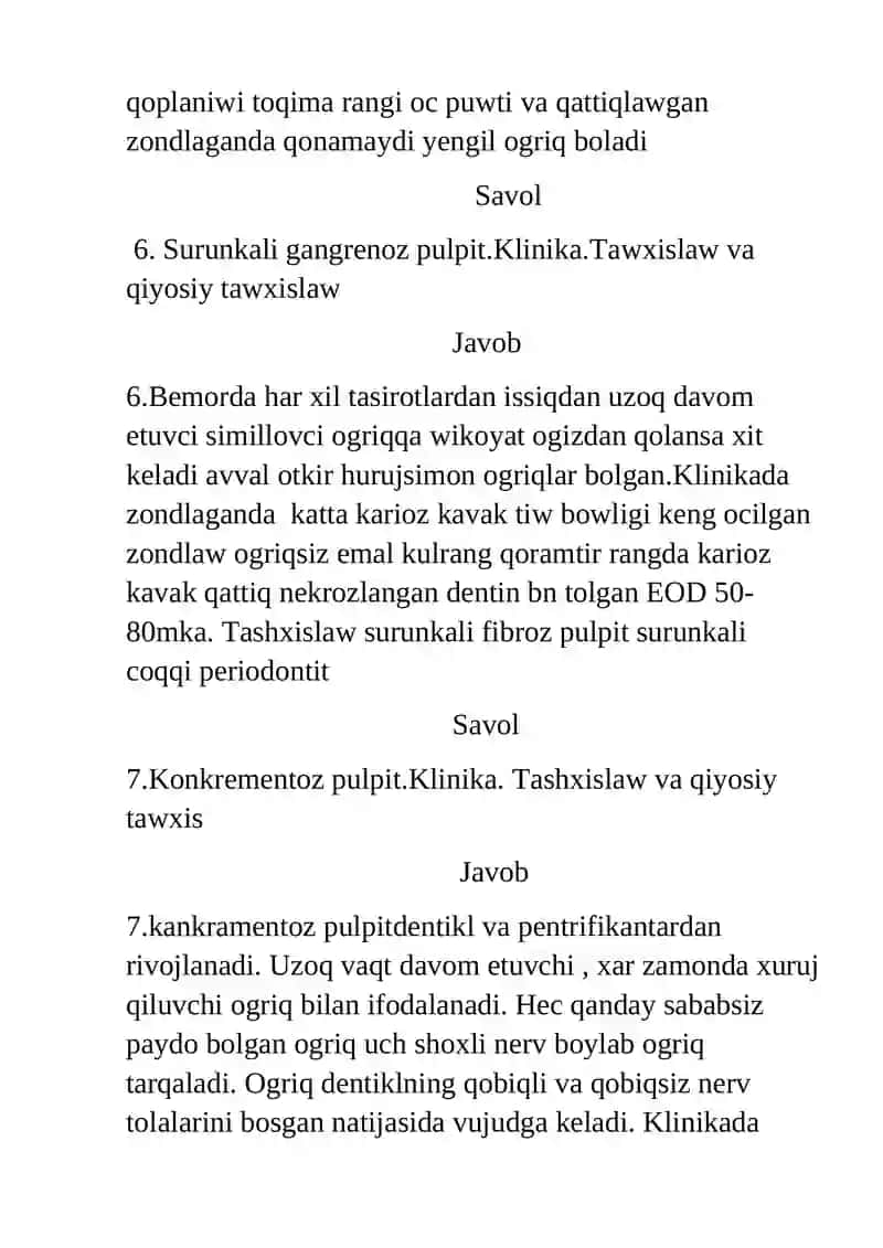 Pulpada Yowga Xos O'zgariwlar: Pulpar Tizimning Strukturasi va Funksiyasi 4