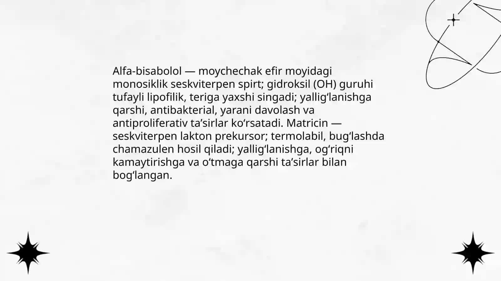 Moychechak oʻsimligining kimyoviy tarkibi 4
