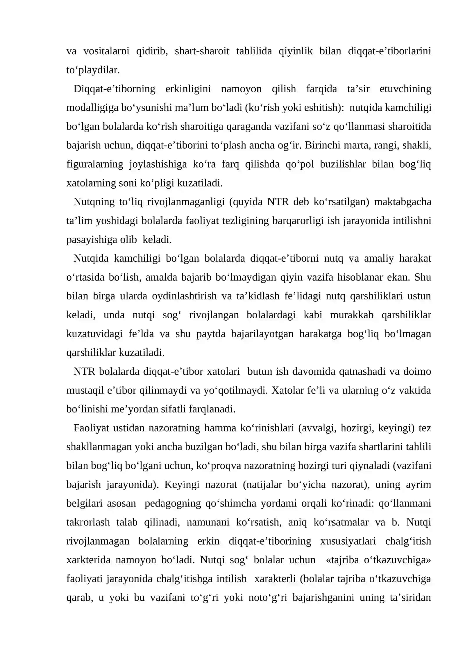 5-mavzu: Nutq nuqsoniga ega bolalar diqqati xususiyatlari 4