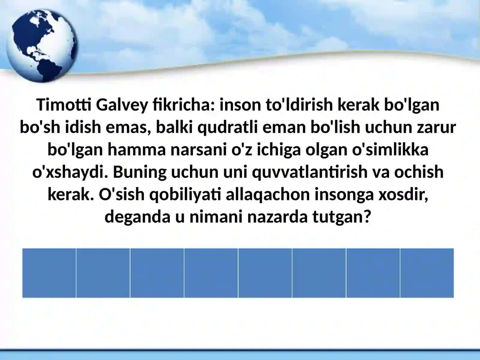 KONSULTATSIYA TA’SIR USULI TEXNOLOGIYASI. PSIXOLOGIK KONSULTATSIYA JARAYONI 4