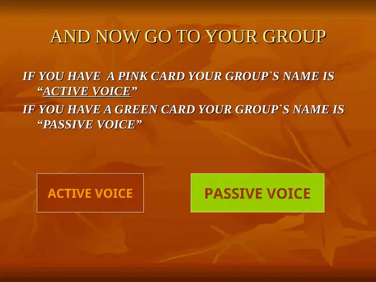 REVISION.THE PASSIVE VOICE 4