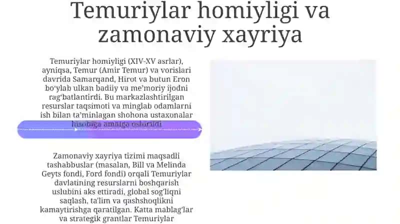 Temur va Temuriylar davridagi iqtisodiy siyosatning hozirgi davr uchun ahamiyati 4