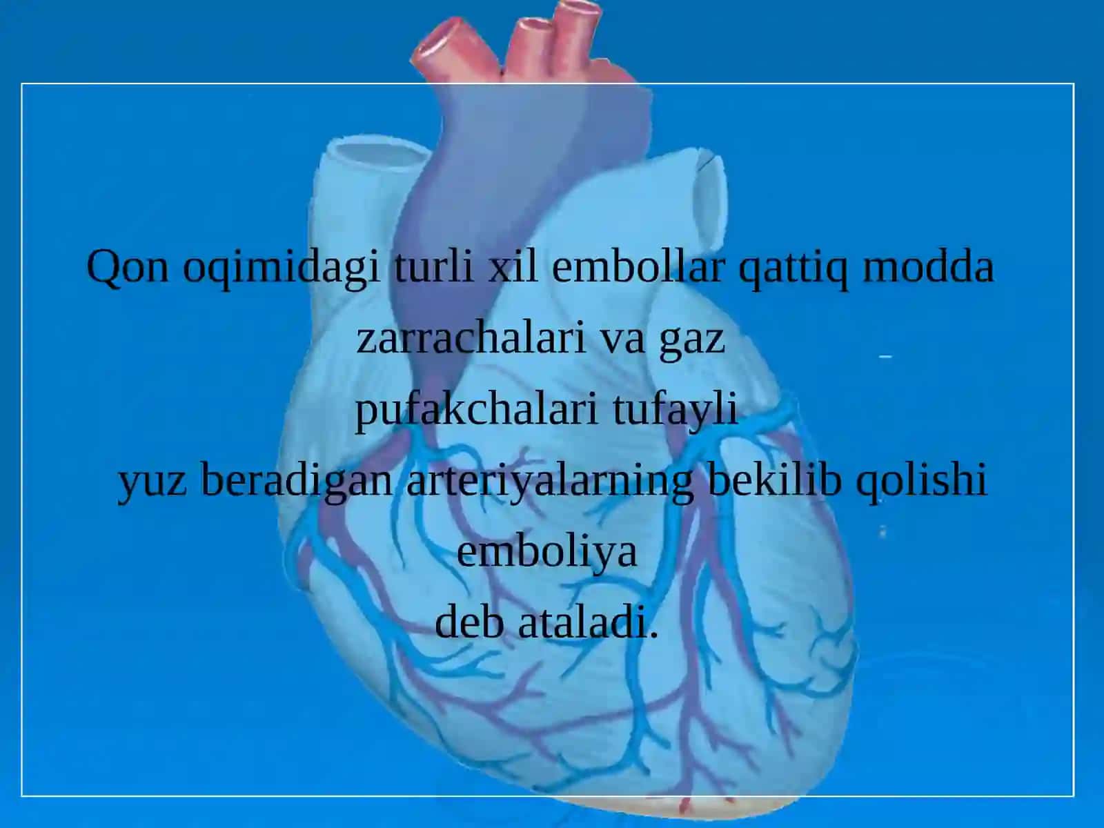 O‘tkir arterial tromboz va emboliyalar 4
