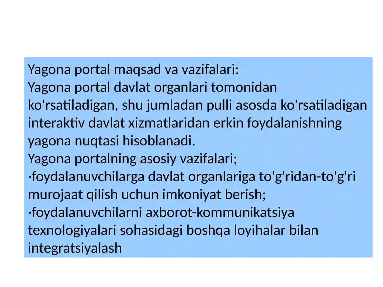 Yagona interaktiv davlat xizmatlari portal 4