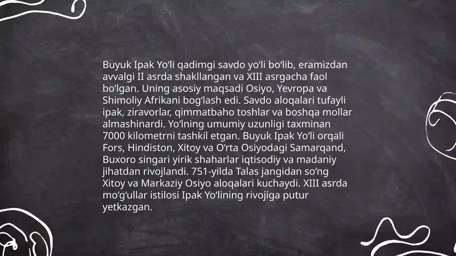 Buyuk Ipak yo‘lining shakllanish tarixi 4