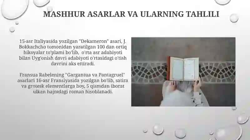 Uyg'onish davri adabiyoti 4