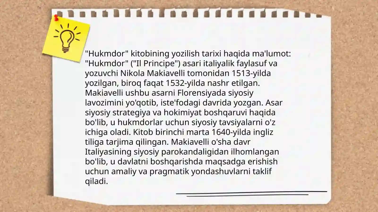 Makiavellining Hukmdor asari 4