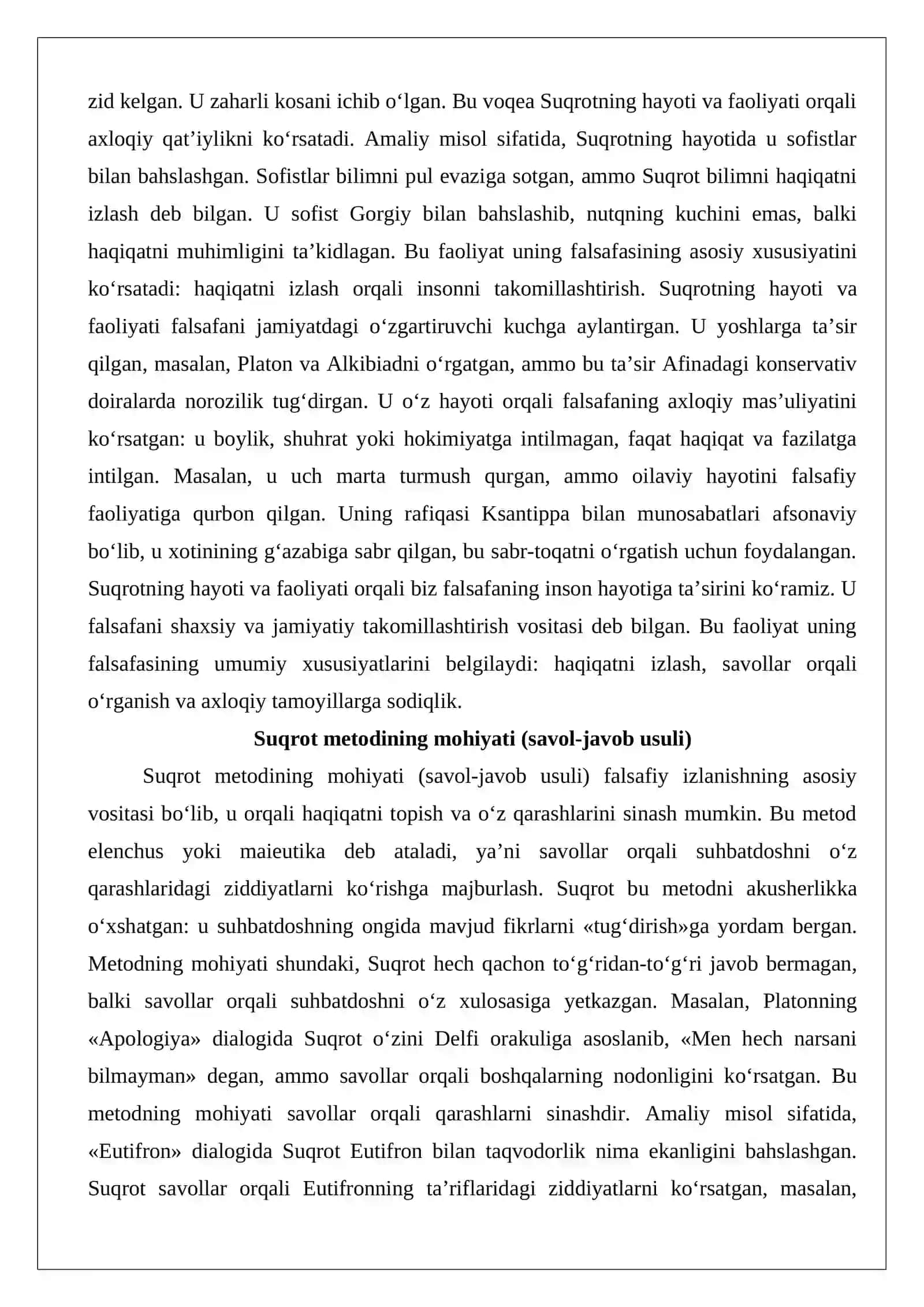 Suqrotning axloqiy qarashlari 4