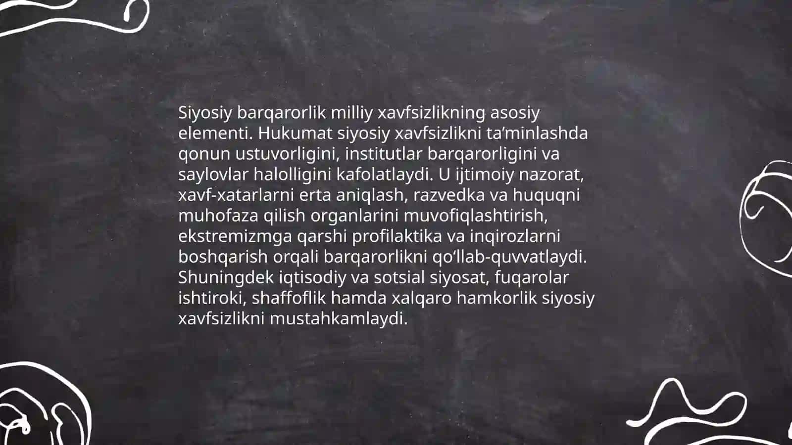Siyosiy xavfsizlik milliy xavfsizlik sohasi sifatida 4