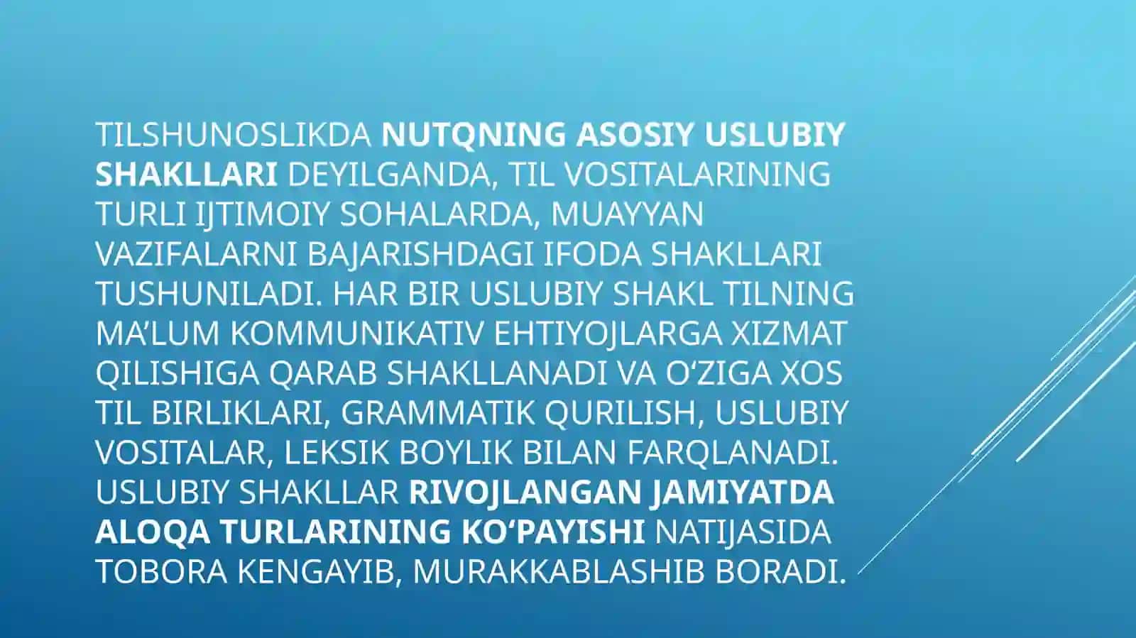 Nutqning uslubiy shakllari 4