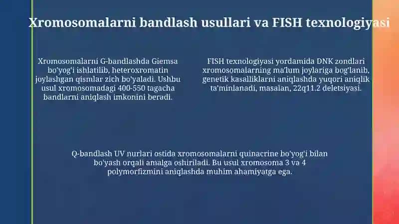 Sitogenetik va Dermatoglifika: Asosiy Tushunchalar va Usullar 4