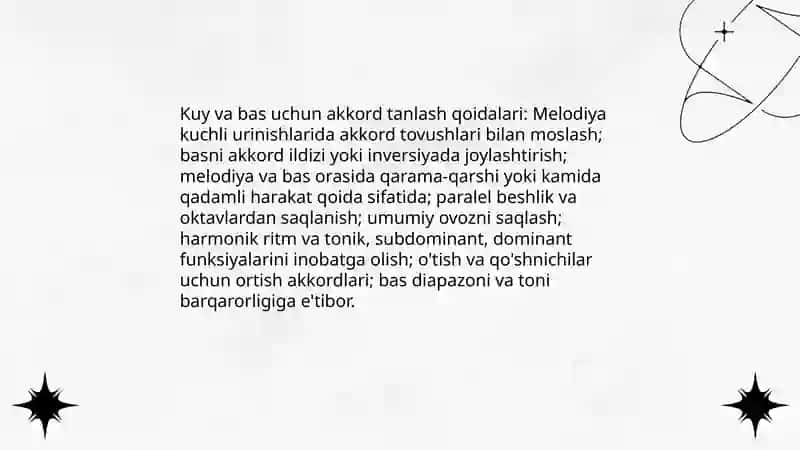 Kuy va bas ovozini garmoniyalash 4