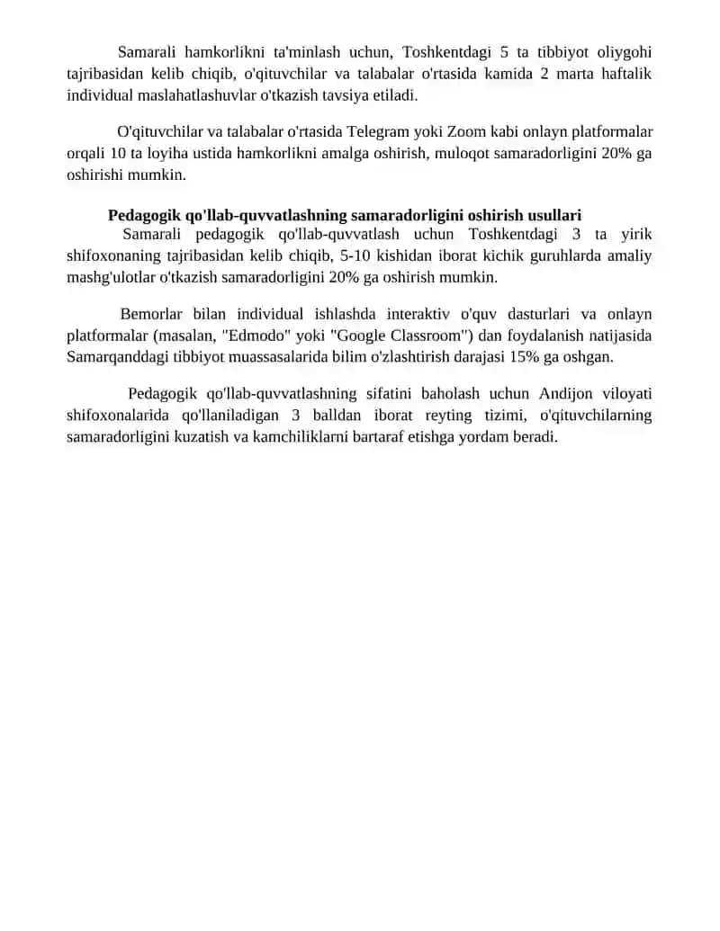 Gospital pedagogikani kichik guruhlarda yoki individual tashkil etishning xususiyatlari 4