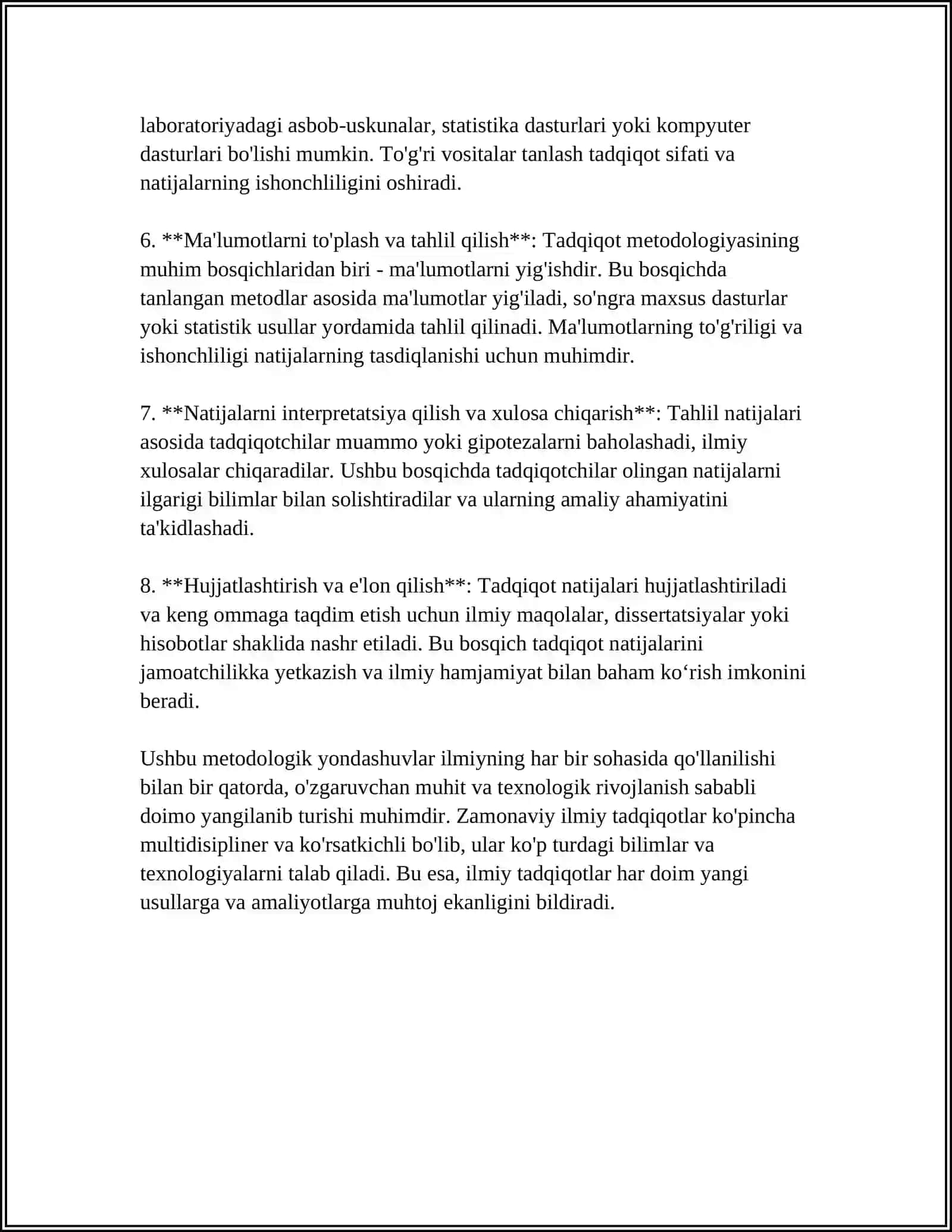 ILMIY TADQIQOT VA IJOD TIZIMIDA DALIL 4