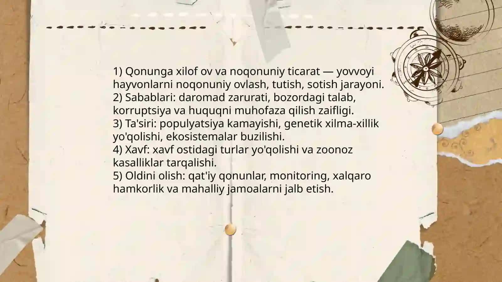 O'simliklar va hayvonlar himoya qilishning muammolari 4