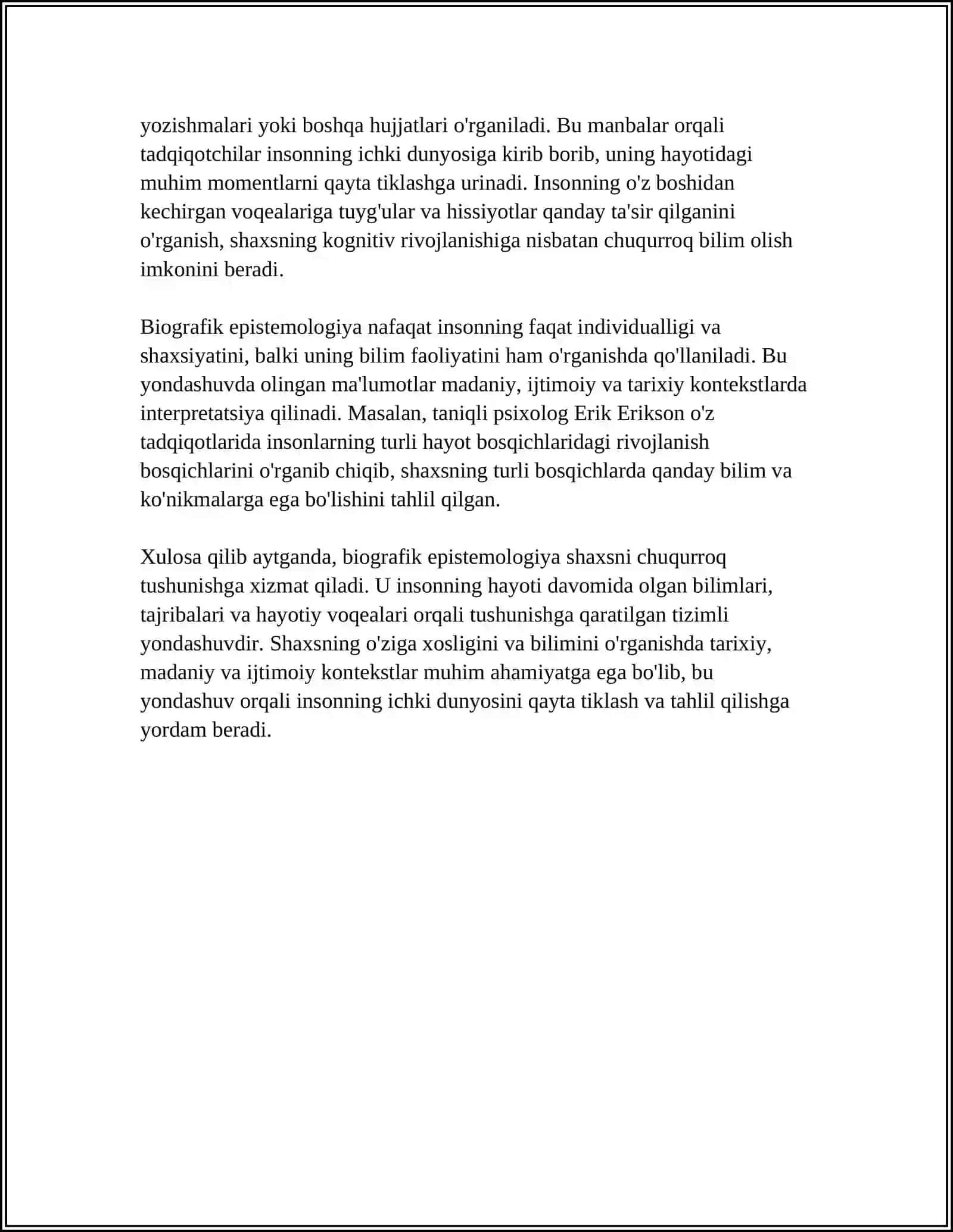SHAXSNI O'RGANISHNING BIOGRAFIK METODI 4