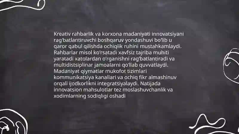 Korxonani boshqarishda kreativ fikrlash 4