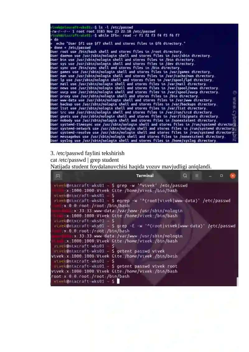 Kali Linuxda foydalanuvchilar va guruhlar bilan ishlash 4