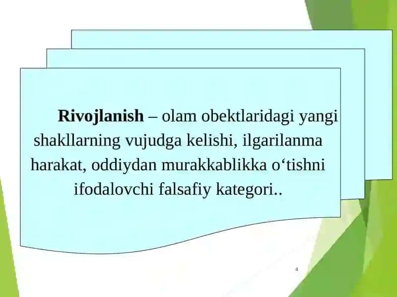 Rivojlanish falsafasi 4