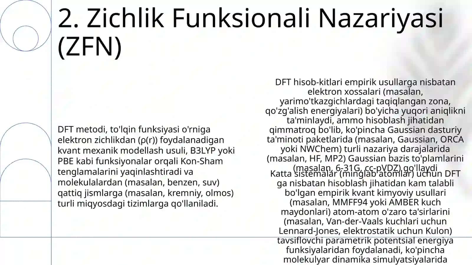 Emperik kvant kimyoviy hisoblash uslubi 4