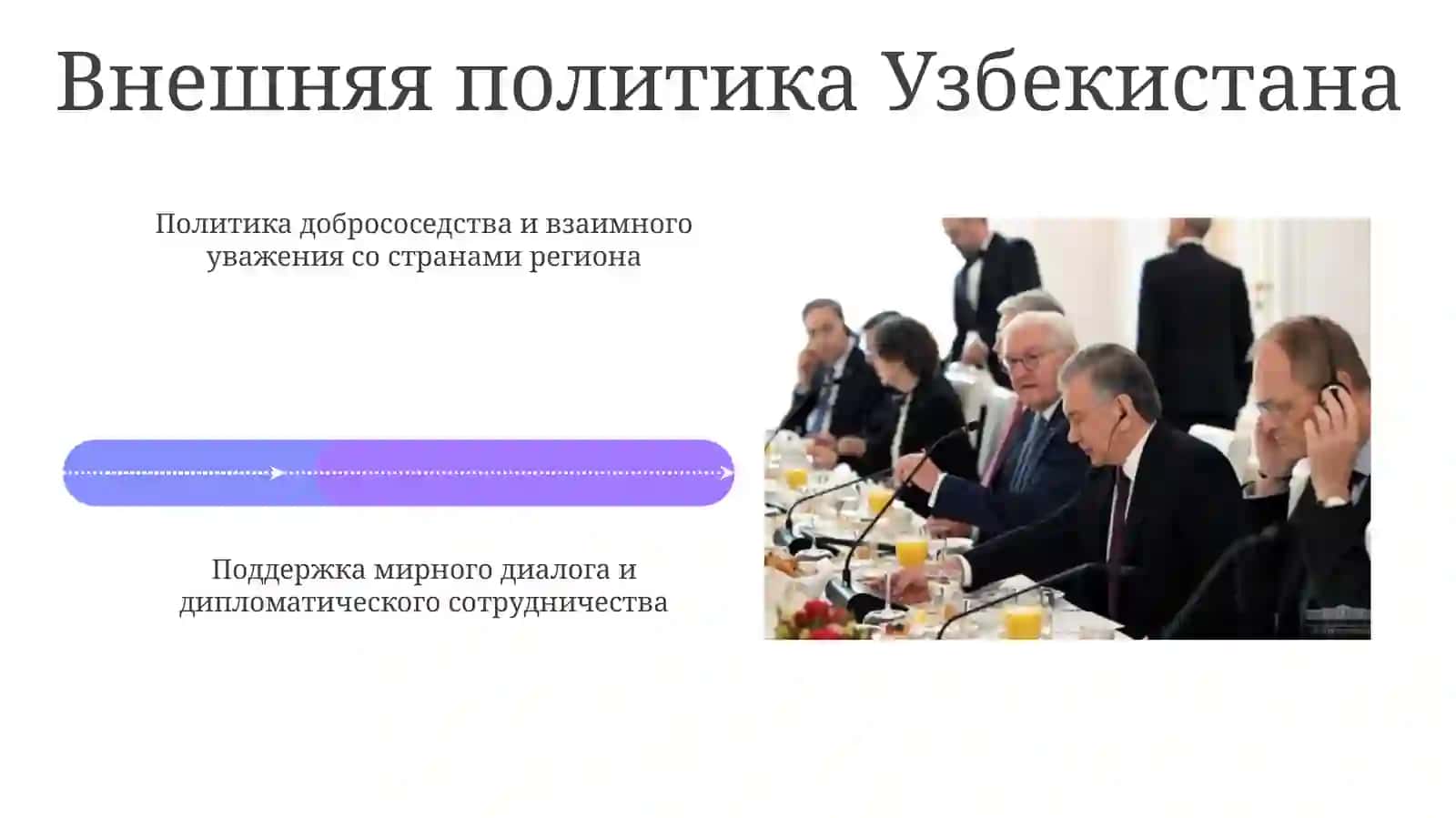 Роль Узбекистана в обеспечении мира и стабильности в Центральной Азии 4