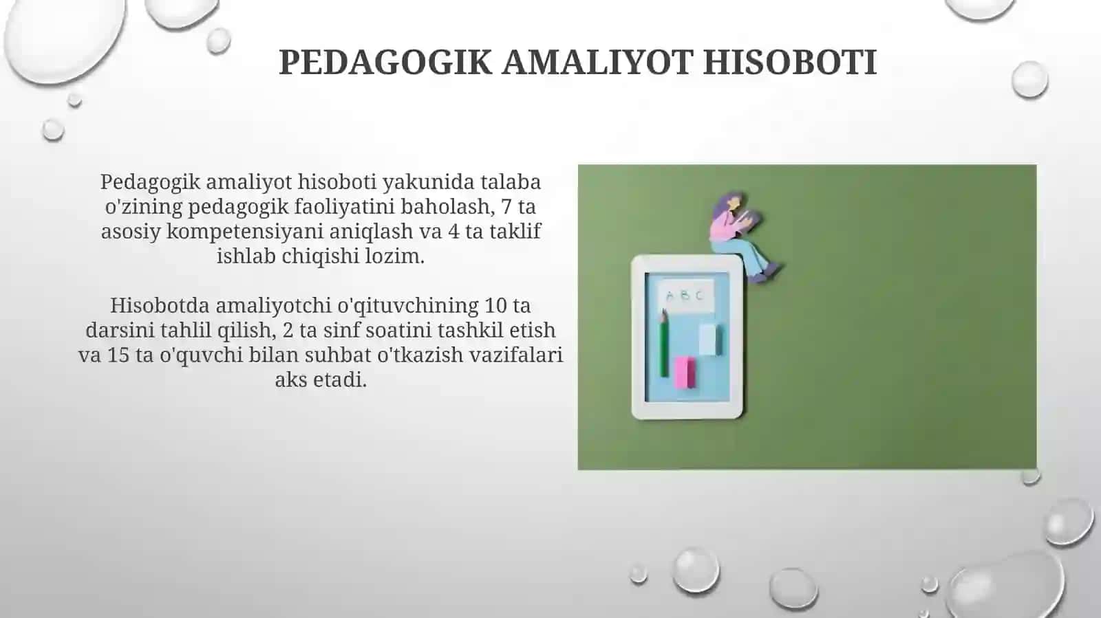 Malakaviy pedagogika amaliyoti hisoboti 4