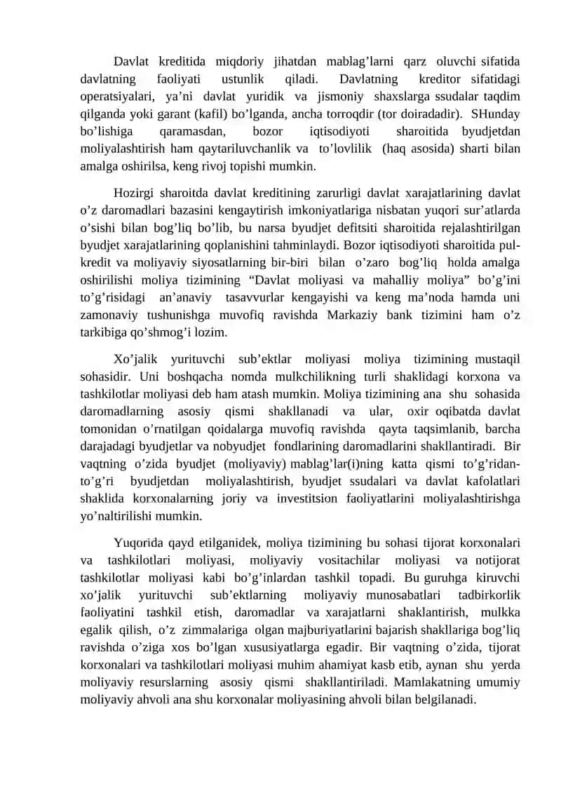 Zamonaviy(amaliy) moliyaviy tizim va moliyaviy oqimlar 4