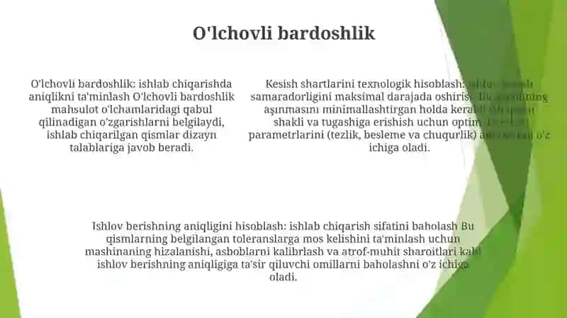 O‘Lchamlarning Texnologik Hisobi Va Ishlov Berish Aniqligini Hisoblash 4