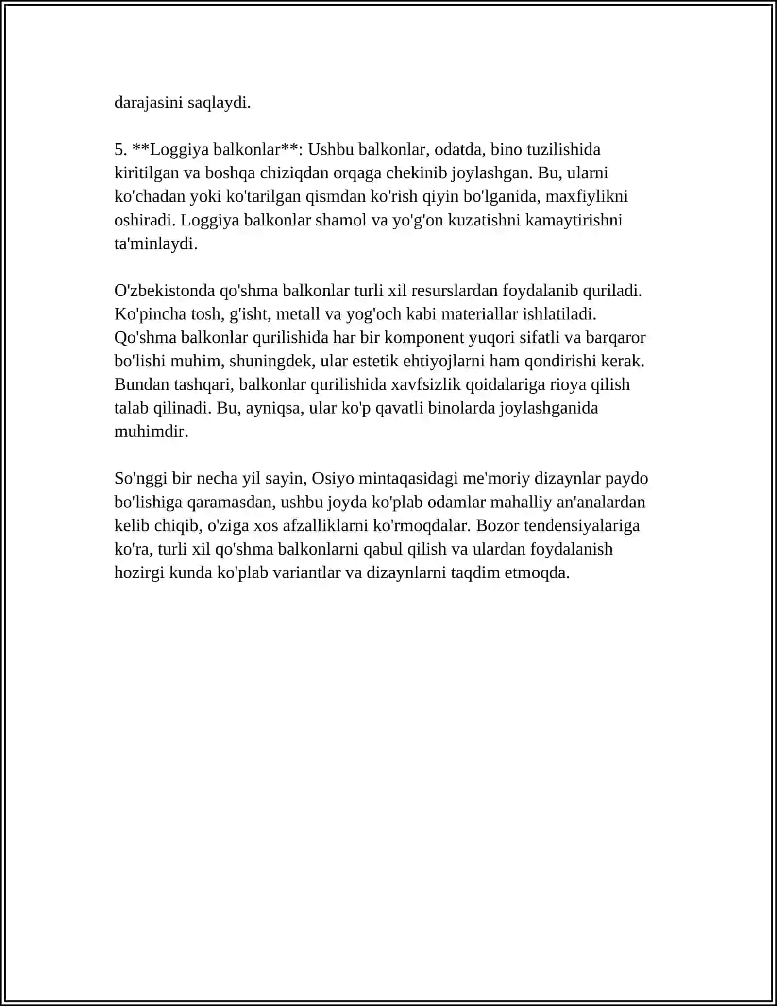 QO‘SHMA BALKALARNING MUVOZANATI 4