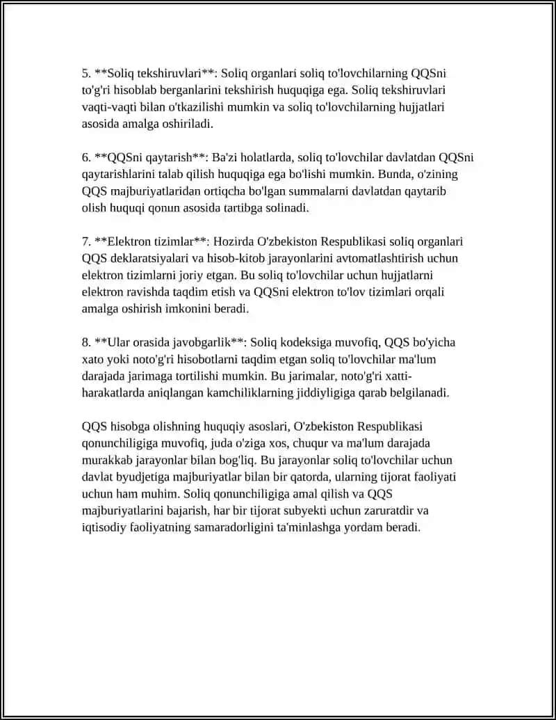 Qo'shilgan qiymat solig'i hisobga o'tkazishni tartibga solish masalalari 4