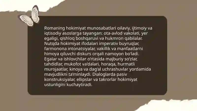 Otamdan qolgan dalalar" asari asosida Sotsiopragmatik tahlil 4