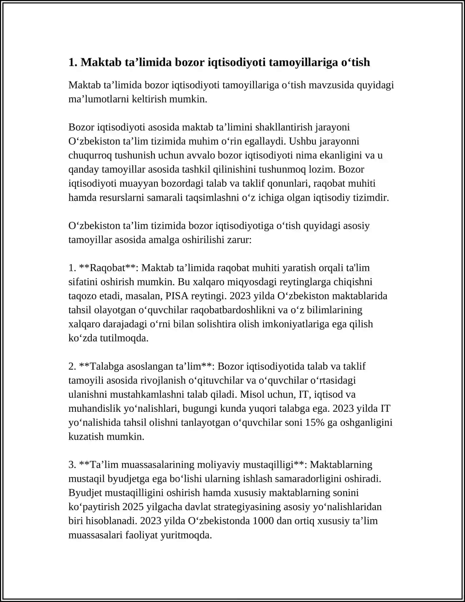 OʻZBEKISTON RESPUBLIKASIDA TA’LIM SOHASIDA AMALGA OSHIRILGAN ISLOHOTLAR 4