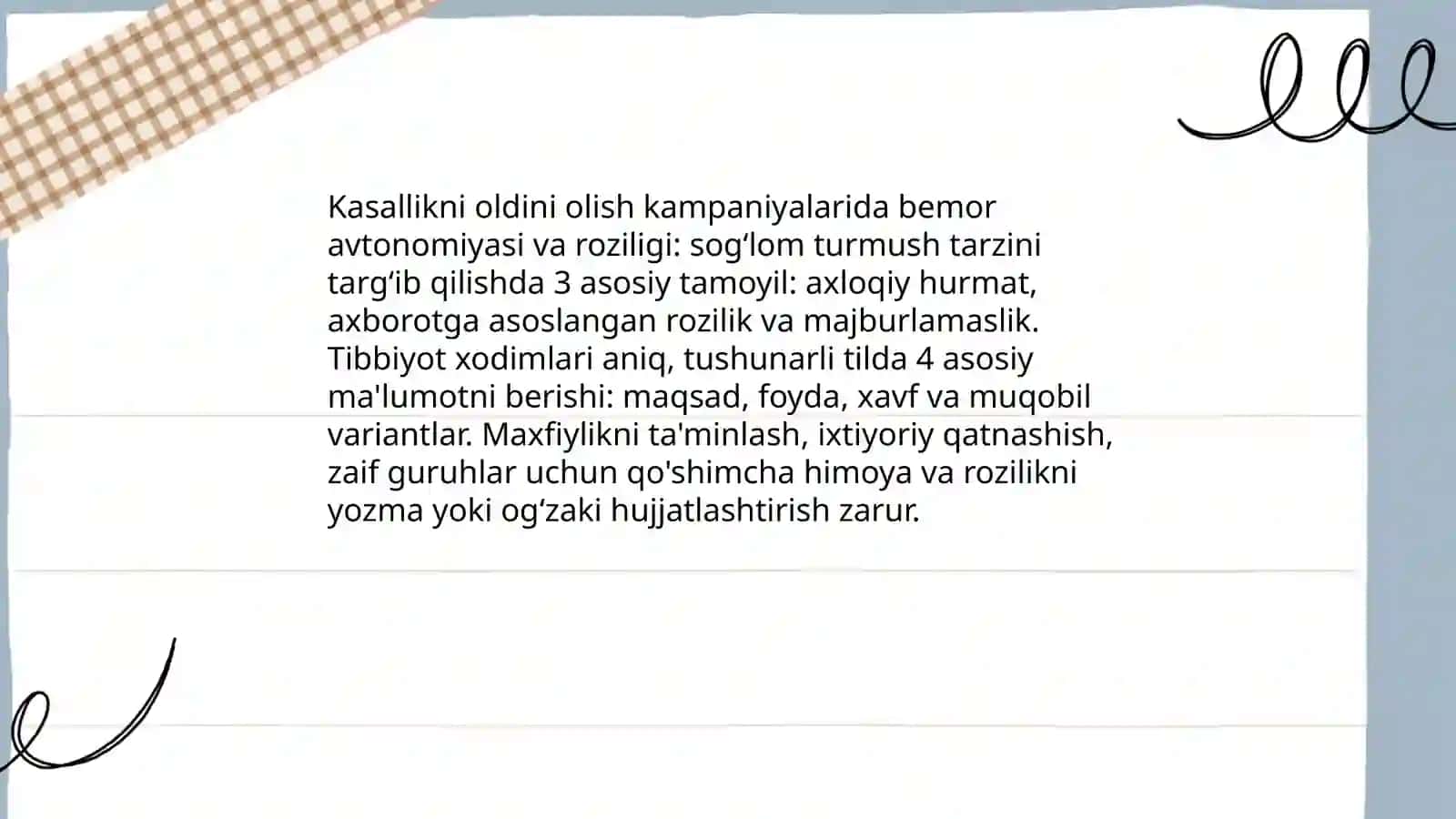 Sog‘lom turmush tarzini shakllantirish faoliyatida tibbiyot xodimlari etikasi va deontologiyasi 4