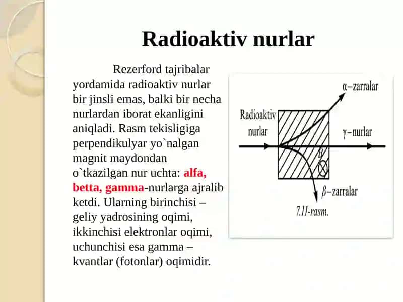 Radiobiolog moddalar bilan ishlagan radioaktiv xavfsizlik 4