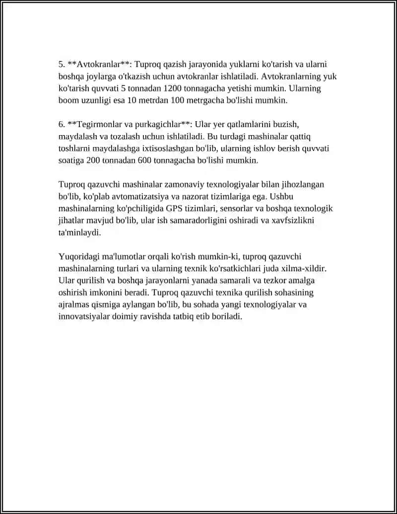 TEMIR YO'L QURULISHIDA TUPROQ ISHARIDA QO'LLANILADIGAN MASHINA VA MEXANIZIMLAR 4