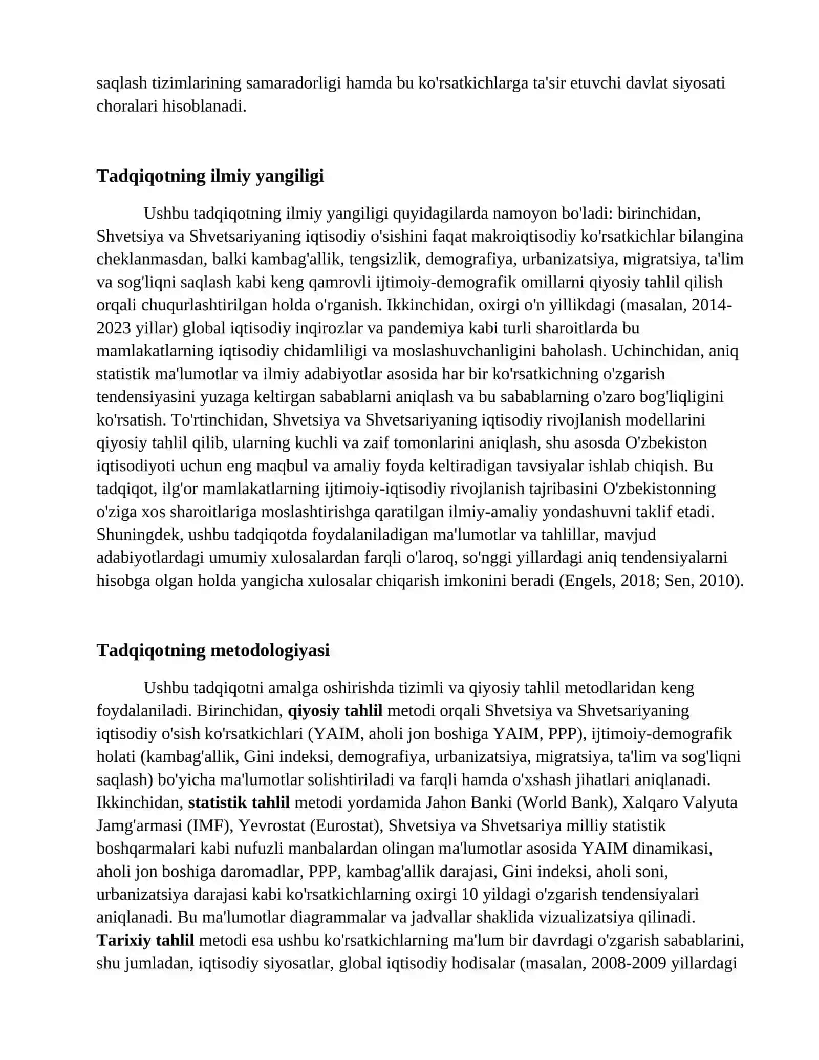 Shvetsiya va Shvetsariya Iqtisodiy o‘sish 4