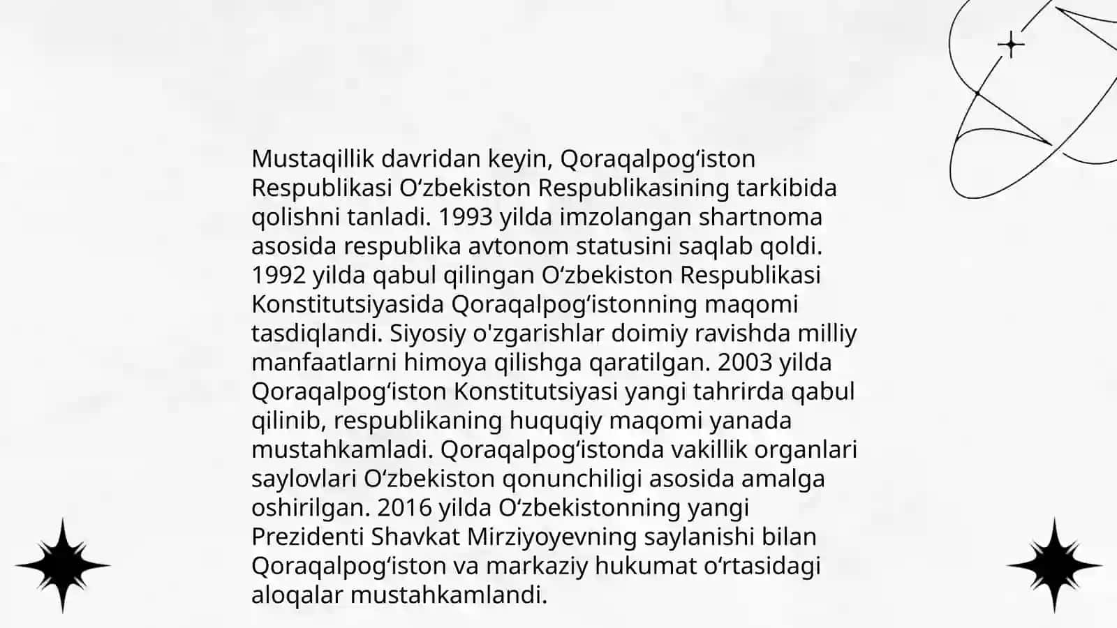 Mustaqillik yillarida Qoraqalpog'ston Respublikasi 4