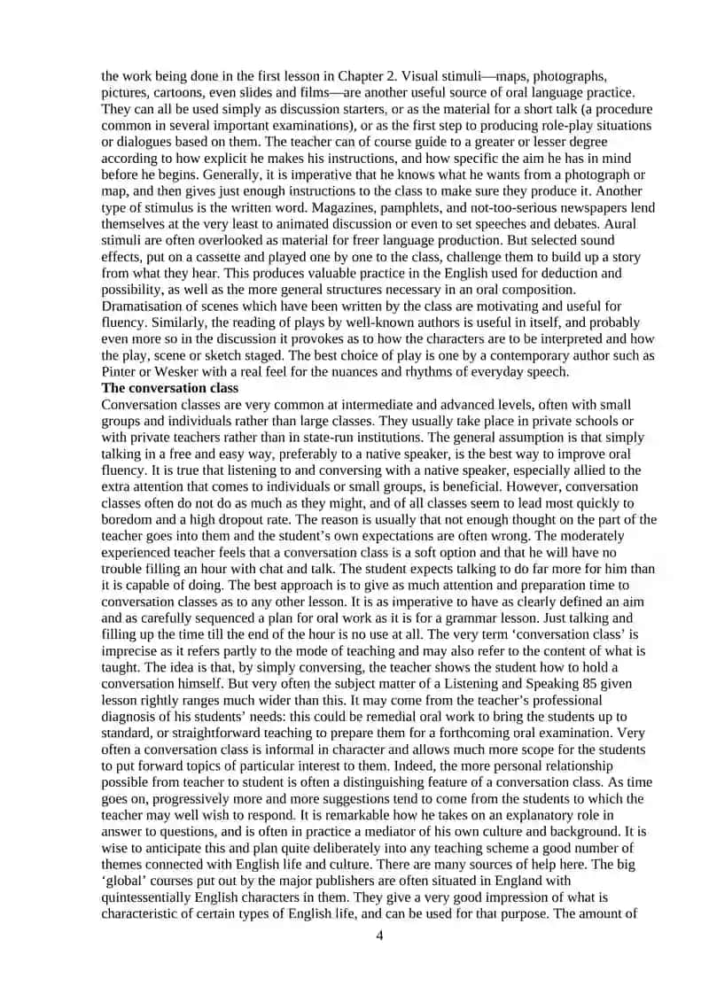 Course Paper on Teaching Speaking Skills 4