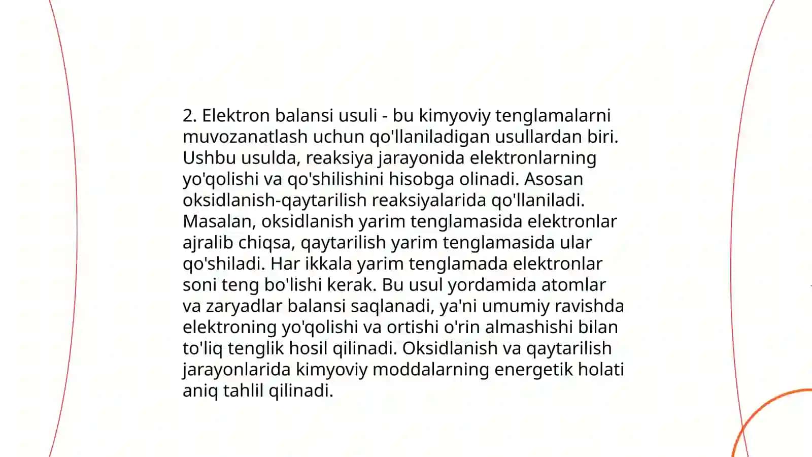 Murakkab oksidlanish qaytarilish reaksiyalari 4