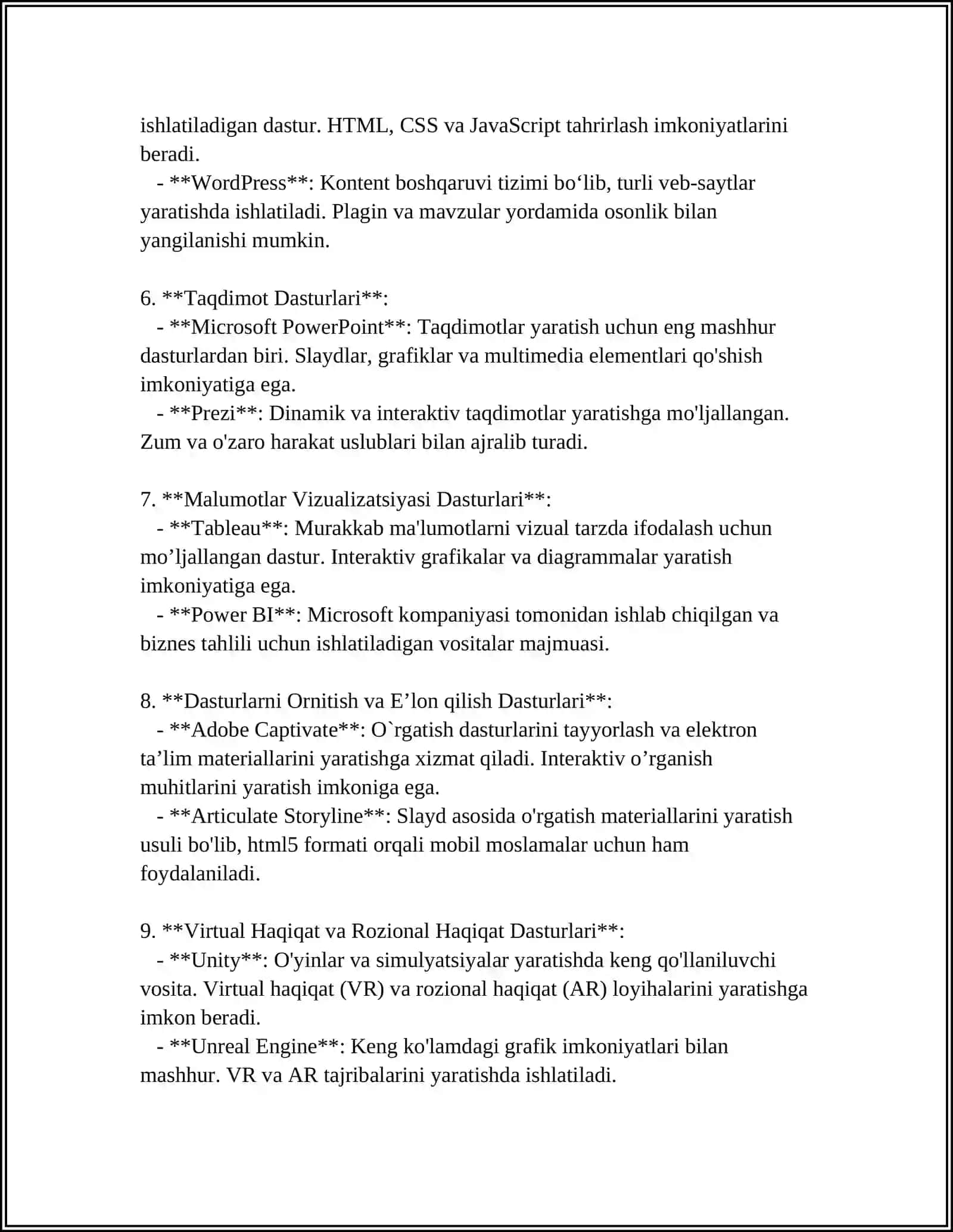 AXBOROT TEXNOLOGIYADA MULTIMEDIA DASTURLARIDAN FOYDALANISH TEXNOLOGIYALARI 4