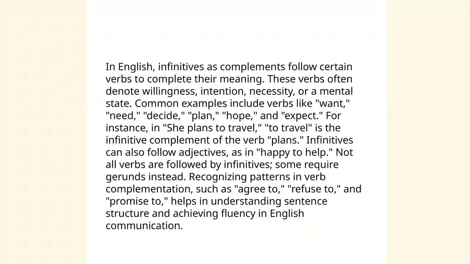 Infinitive as the subject of a sentence 4