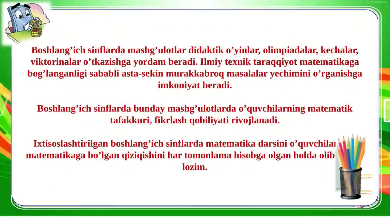 boshlangʻich sinflarda matematika 4