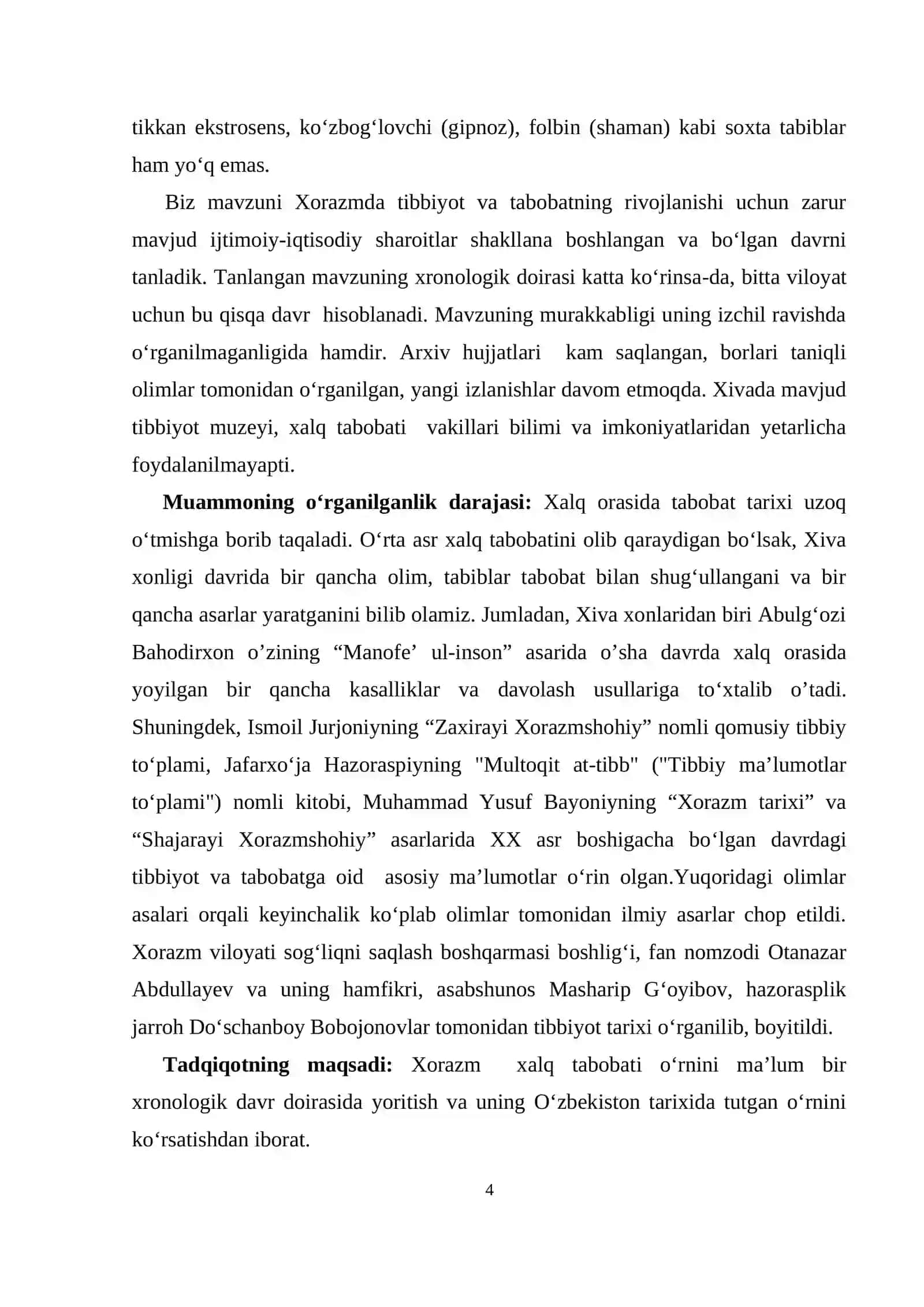 O‘ZBEKISTON TARIXIDA TIBBIYOT VA TABOBAT: KASALLIKLAR VA DAVOLASHLAR TARIXI 4